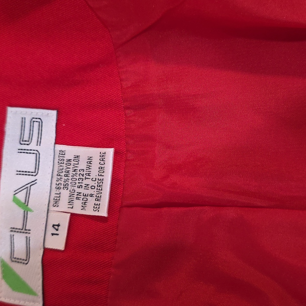 Claus Vibrant Red Women's Blazer - Picture 5 of 6